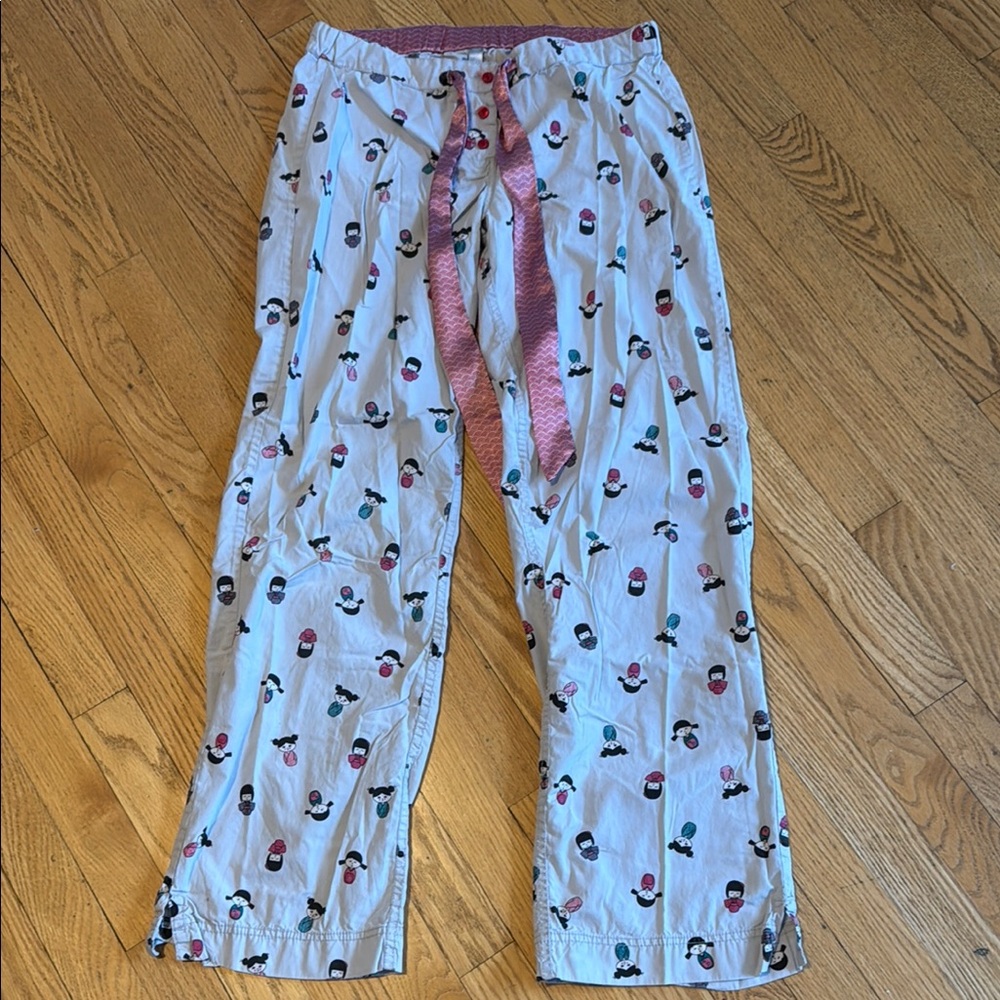 Miiyu Pink and White Pajamas Soft Relaxed Fit